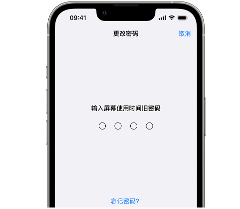 磐安iPhone屏幕维修分享iPhone屏幕使用时间密码忘记了怎么办 