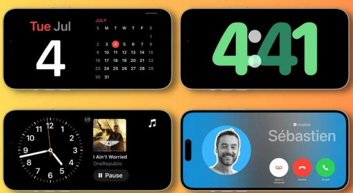 磐安苹果手机维修分享iOS17横屏充电待机显示有什么好处 