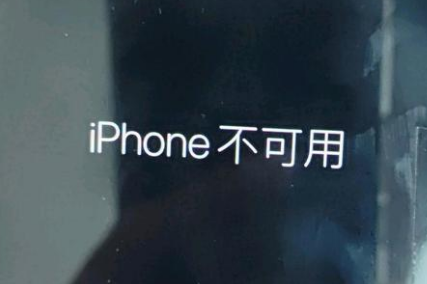 磐安苹果服务网点分享锁屏界面显示“iPhone 不可用”如何解决 